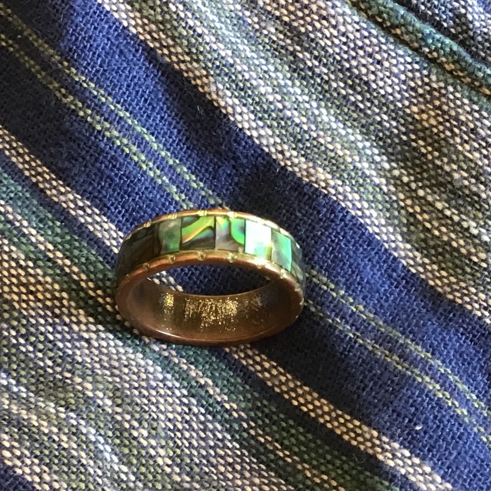 Abalone I think.. cute little ring